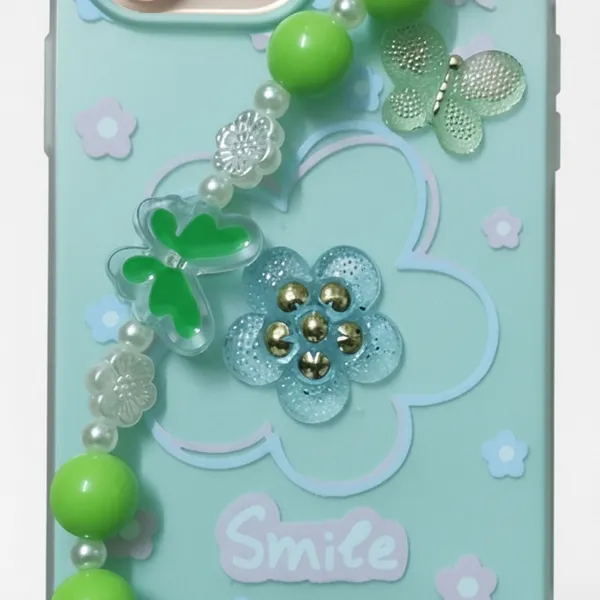 3D_Flower_Aesthetic_Butterfly_Charm_Strap_Case_Cover_for_iPhone_14_Pro_Max