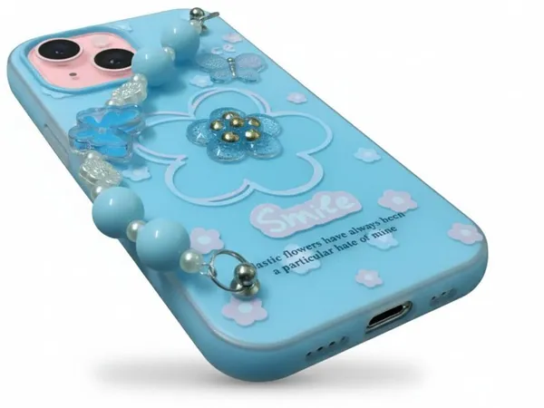 3D_Flower_Aesthetic_Butterfly_Charm_Strap_Case_Cover_for_iPhone_14_Plus_And_iPhone_15_Plus