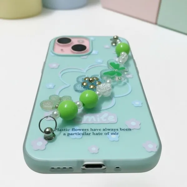 3D_Flower_Aesthetic_Butterfly_Charm_Strap_Case_Cover_for_iPhone_14_Plus_And_iPhone_15_Plus
