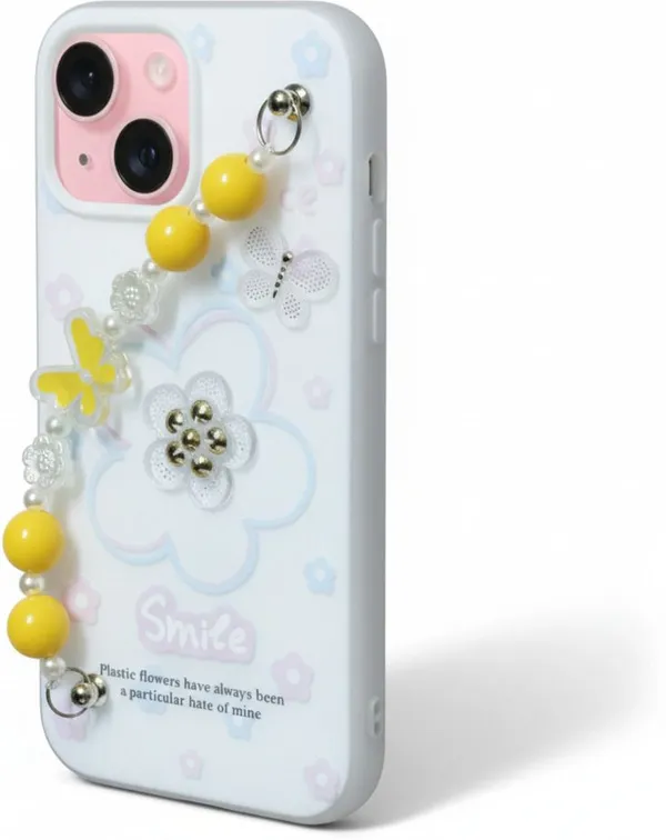 3D_Flower_Aesthetic_Butterfly_Charm_Strap_Case_Cover_for_iPhone_14_Plus_And_iPhone_15_Plus