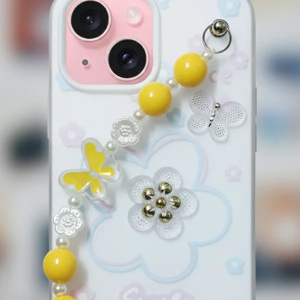 3D_Flower_Aesthetic_Butterfly_Charm_Strap_Case_Cover_for_iPhone_14_Plus_And_iPhone_15_Plus
