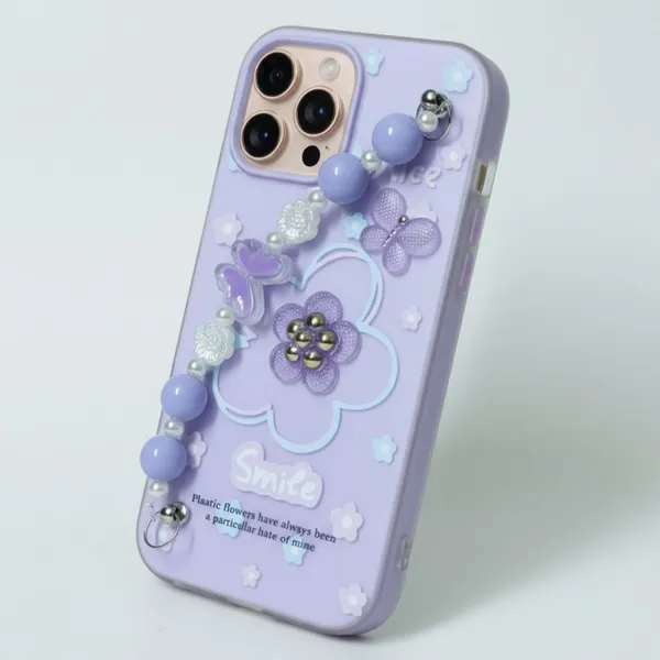 3D_Flower_Aesthetic_Butterfly_Charm_Strap_Case_Cover_for_iPhone_15_Pro