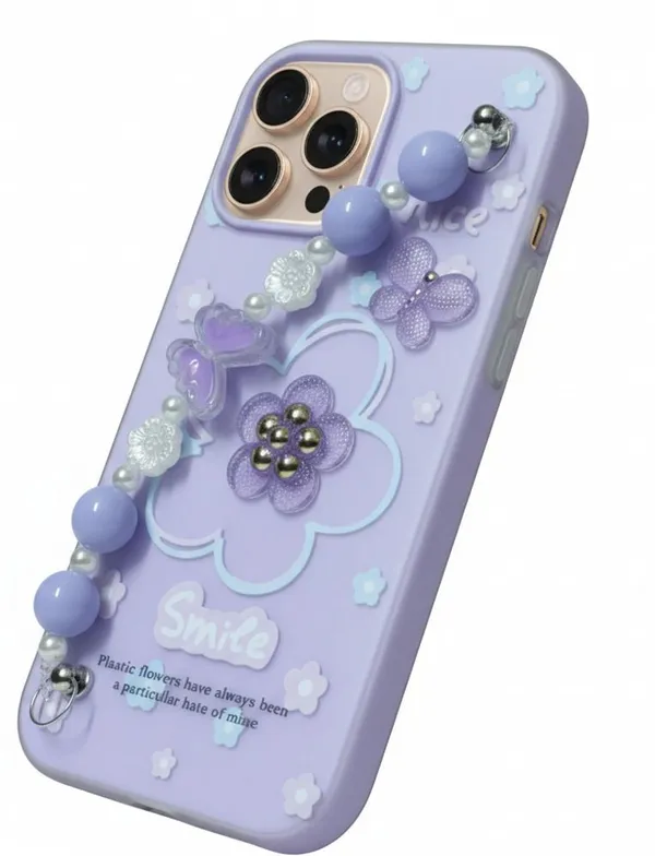3D_Flower_Aesthetic_Butterfly_Charm_Strap_Case_Cover_for_iPhone_15_Pro