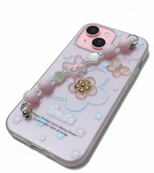 3D_Flower_Aesthetic_Butterfly_Charm_Strap_Case_Cover_for_iPhone_15