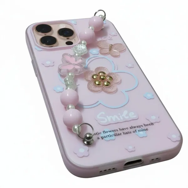 3D_Flower_Aesthetic_Butterfly_Charm_Strap_Case_Cover_for_iPhone_16_Pro_Max