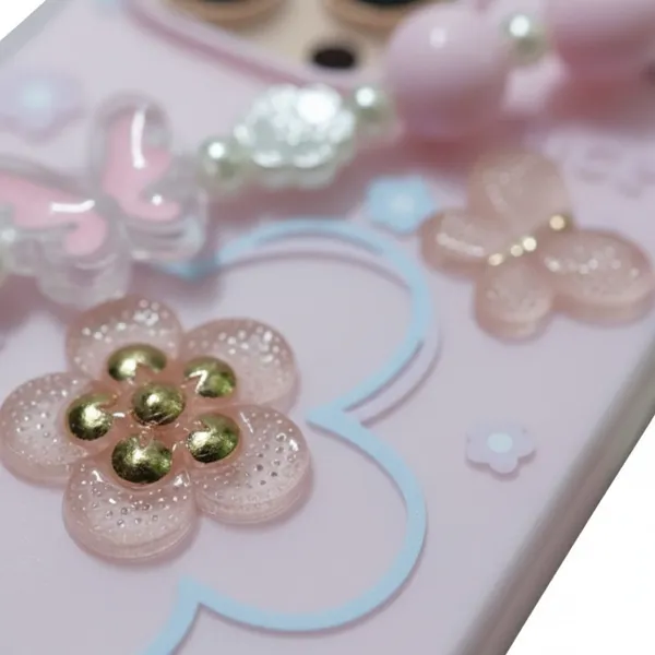 3D_Flower_Aesthetic_Butterfly_Charm_Strap_Case_Cover_for_iPhone_16_Pro