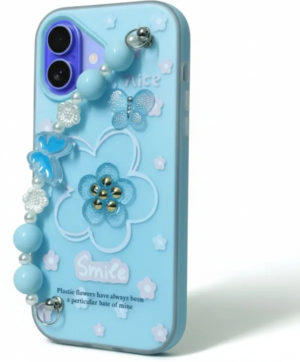 3D_Flower_Aesthetic_Butterfly_Charm_Strap_Case_Cover_for_iPhone_16_Plus