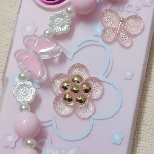 3D_Flower_Aesthetic_Butterfly_Charm_Strap_Case_Cover_for_iPhone_16_Plus