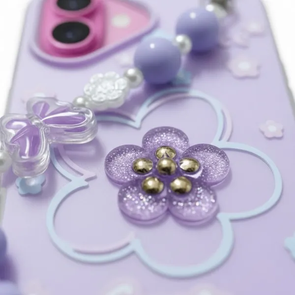 3D_Flower_Aesthetic_Butterfly_Charm_Strap_Case_Cover_for_iPhone_16_Plus