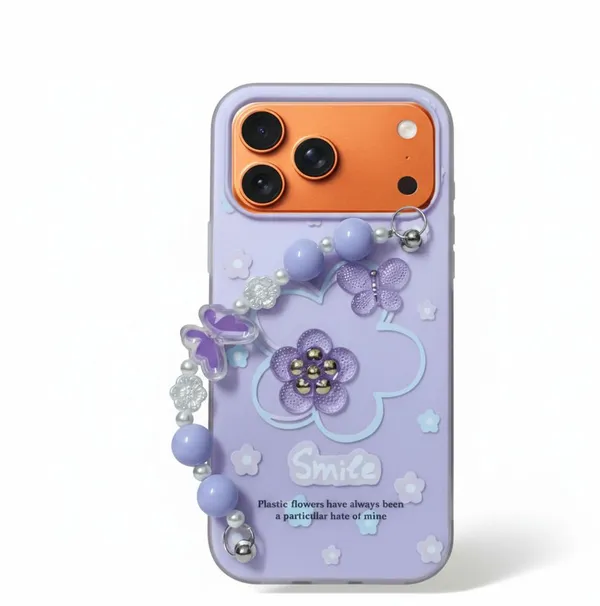 3D_Flower_Aesthetic_Butterfly_Charm_Strap_Case_Cover_for_iPhone_17_Pro_Max