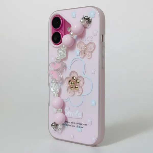 3D_Flower_Aesthetic_Butterfly_Charm_Strap_Case_Cover_for_iPhone_17