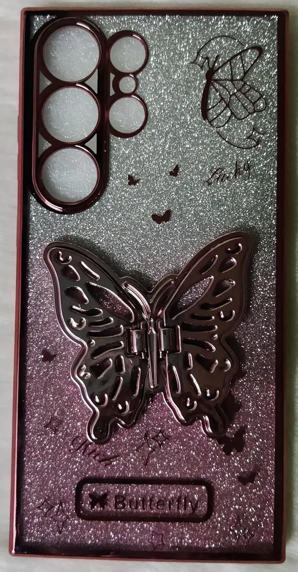 Butterfly_Stand,_Inside_Glitter_Paper_Case_Cover_for_Samsung_Galaxy_24_Ultra_5G