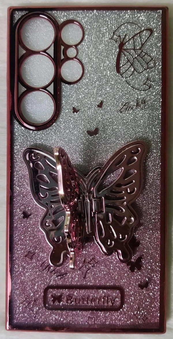 Butterfly_Stand,_Inside_Glitter_Paper_Case_Cover_for_Samsung_Galaxy_25_Ultra_5G