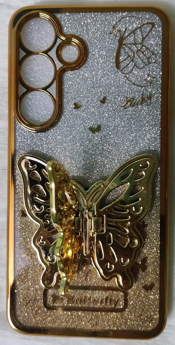 Butterfly_Stand,_Inside_Glitter_Paper_Case_Cover_for_Samsung_Galaxy_S25_Plus_5G