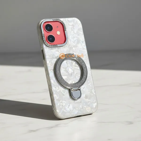 Pearl_Holographic_Heart,_Glitter_Ring_Stand_Magsafe_Case_Cover_for_iPhone_11