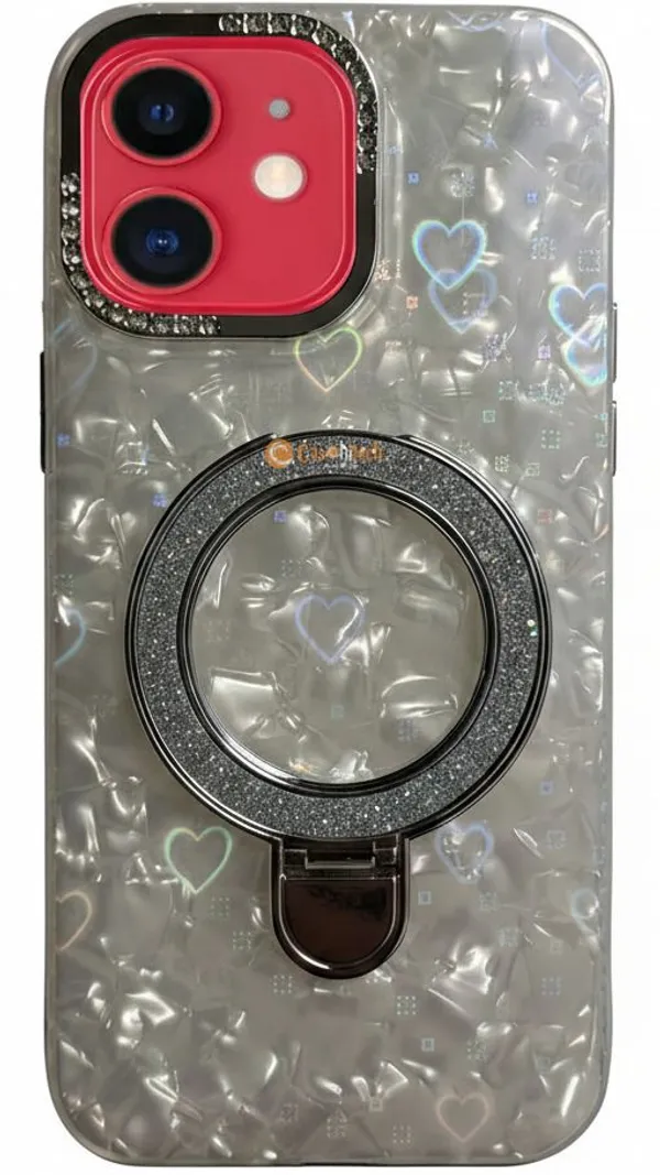 Pearl_Holographic_Heart,_Glitter_Ring_Stand_Magsafe_Case_Cover_for_iPhone_12_&_for_iPhone_12_Pro