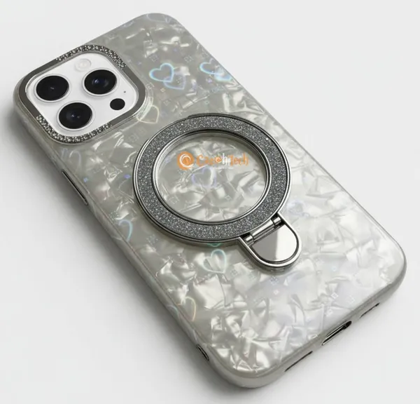Pearl_Holographic_Heart,_Glitter_Ring_Stand_Magsafe_Case_Cover_for_iPhone_12_&_for_iPhone_12_Pro
