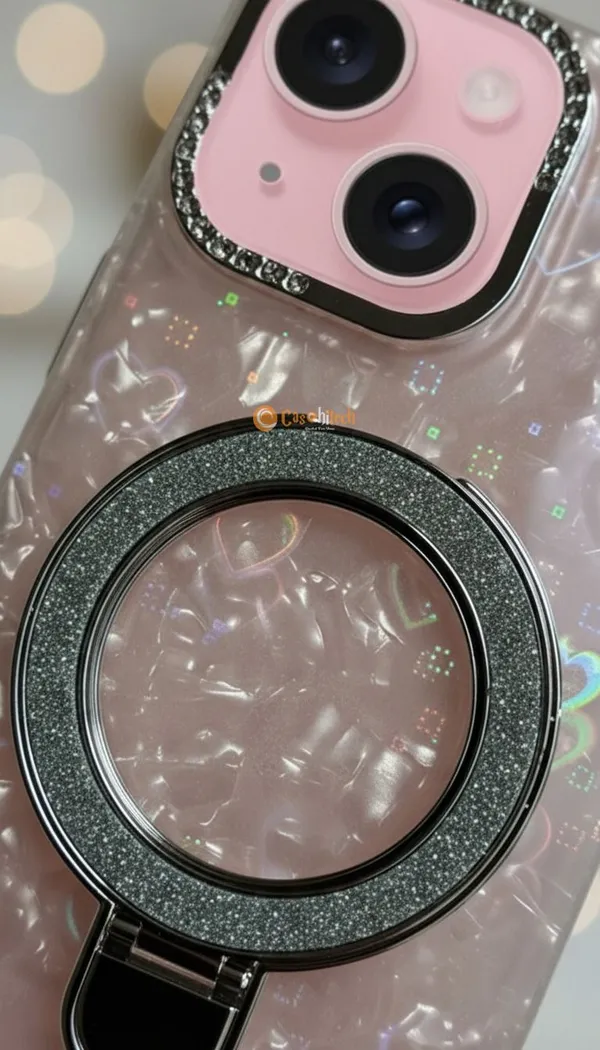 Pearl_Holographic_Heart,_Glitter_Ring_Stand_Magsafe_Case_Cover_for_iPhone_13_&_iPhone_14