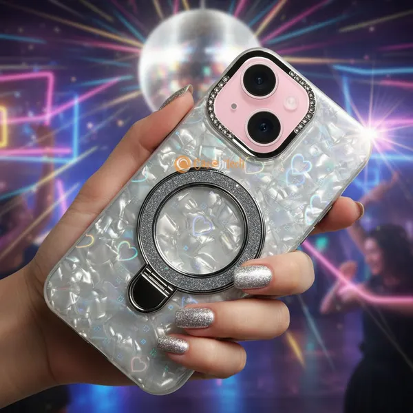 Pearl_Holographic_Heart,_Glitter_Ring_Stand_Magsafe_Case_Cover_for_iPhone_13_&_iPhone_14