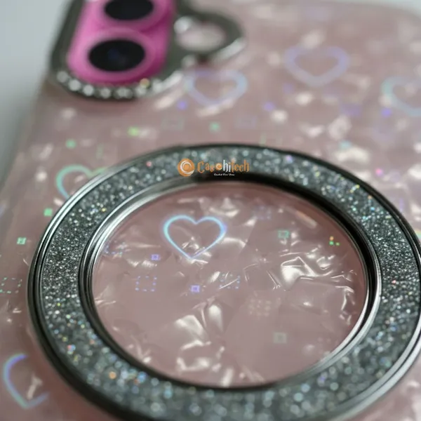 Pearl_Holographic_Heart,_Glitter_Ring_Stand_Magsafe_Case_Cover_for_iPhone_17