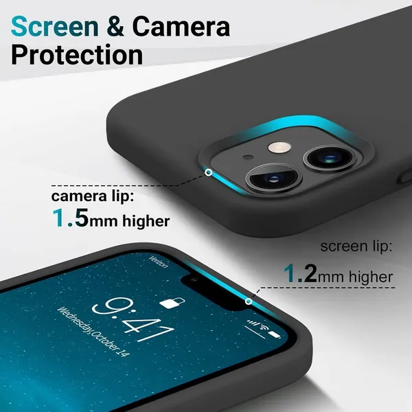 Slim_Soft_Liquid_Gel_With_Logo_Inside_Cloth_Silicone_Case_Cover_for_iPhone_12_Mini,_Black