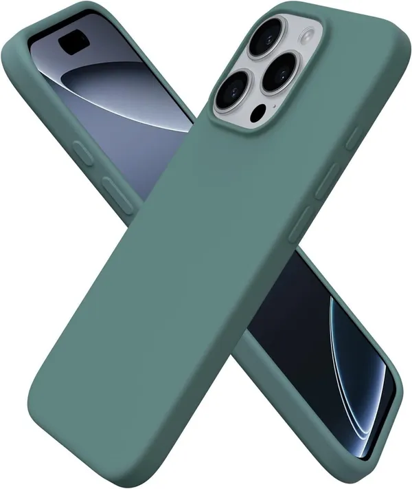 Slim_Soft_Liquid_Gel_With_Logo_Inside_Cloth_Silicone_Case_Cover_for_iPhone_16_Pro_Max,_Lake_Green