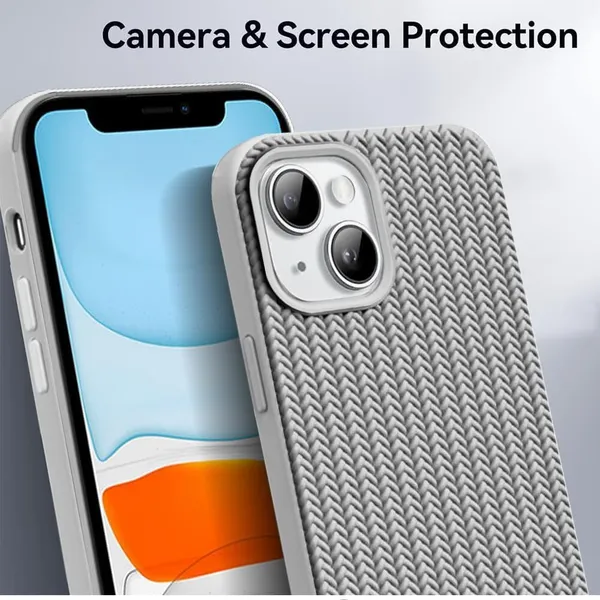 Woven_Knitted_Sweater_Texture_Silicone_Case_Cover_for_iPhone_14_Plus_&_iPhone_15_Plus