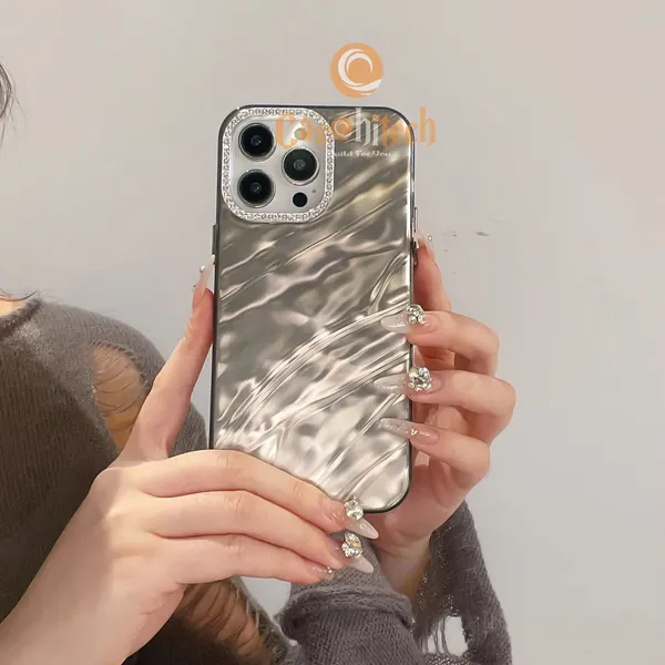 Water_Ripple_Design_With_Diamond_Lens_Frame_Case_Cover_for_iPhone_15_Pro_Max