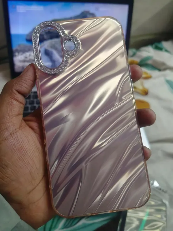 Water_Ripple_Design_With_Diamond_Lens_Frame_Case_Cover_for_iPhone_16_Plus