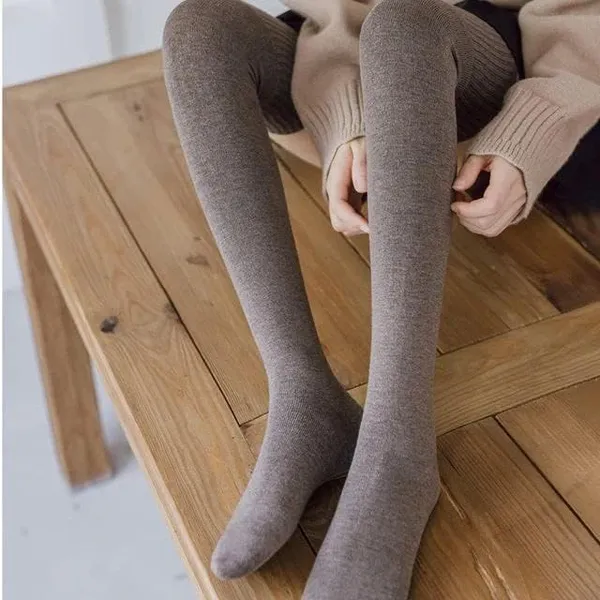 Winter_Socks_For_Women_Full_Length_Knee_Wool_Warm_Thigh_High_Socks_Knee_High_Leg_Warmers_Long_Socks_Boot_Cuffs_Knee_Cap_Woolen_Socks_For_Women_Winter_Wear_Cotton_Socks_(Multi_Color)