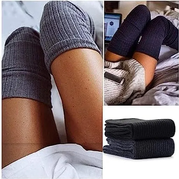 Winter_Socks_For_Women_Full_Length_Knee_Wool_Warm_Thigh_High_Socks_Knee_High_Leg_Warmers_Long_Socks_Boot_Cuffs_Knee_Cap_Woolen_Socks_For_Women_Winter_Wear_Cotton_Socks_(Multi_Color)