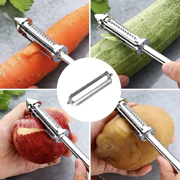 3_In_1_Multifunctional_Vegetable,_Fruit_Peelers,_Stainless_Steel_Peeler_For_Potato,Apple,Veggies,_Carrot,Kiwi,Cucumber,_Sweet_Potato-_(Silver/Black)