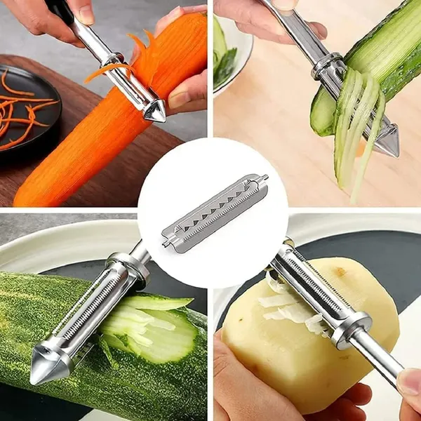 3_In_1_Multifunctional_Vegetable,_Fruit_Peelers,_Stainless_Steel_Peeler_For_Potato,Apple,Veggies,_Carrot,Kiwi,Cucumber,_Sweet_Potato-_(Silver/Black)