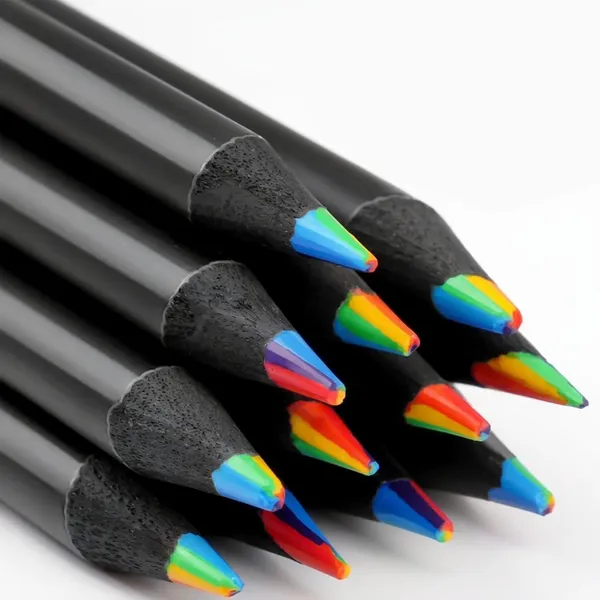 12_Colors_Rainbow_Pencils_For_Kids_And_Adults_|_Black_Wooden_Multi-Colored_Pencils_For_Drawing,_Sketching_And_Coloring_|_Art_Supplies_For_Boys_And_Girls,_School_And_Craft_Use
