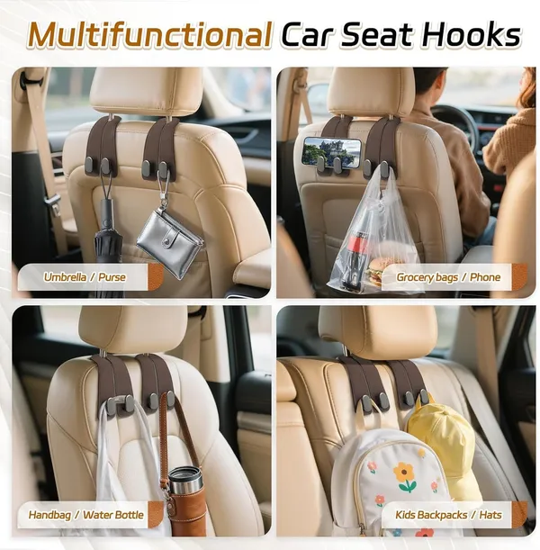 Pack_Of_2_Leather_Car_Seat_Headrest_Hooks_|_Universal_Car_Purse_And_Bag_Holder_|_Multipurpose_Car_Backseat_Hook_For_Handbags,_Groceries_And_Phones