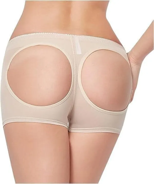Women'S_Mesh_Hip_Lift_Shapewear_|_Butt_Lifter_Panties_|_High_Waist_Body_Shaper_Shorts_For_Tummy_Control_And_Curve_Enhancement_|_Plus_Size_Shapewear_(Beige)