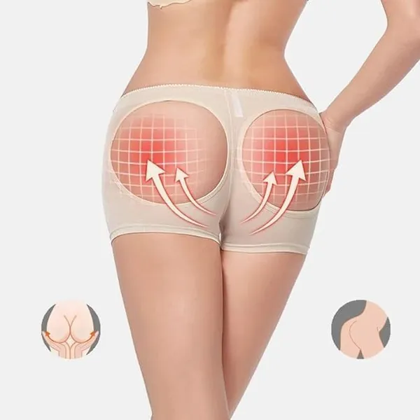 Women'S_Mesh_Hip_Lift_Shapewear_|_Butt_Lifter_Panties_|_High_Waist_Body_Shaper_Shorts_For_Tummy_Control_And_Curve_Enhancement_|_Plus_Size_Shapewear_(Beige)