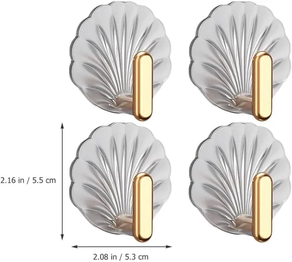 Premium_Shell_Wall_Hook_Stickers_|_Damage-Free_Strong_Adhesive_Hooks_For_Bathroom,_Kitchen_And_Home_Storage_|_Decorative_Clothing_Rack_Hooks_(Pack_Of_4)