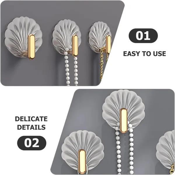 Premium_Shell_Wall_Hook_Stickers_|_Damage-Free_Strong_Adhesive_Hooks_For_Bathroom,_Kitchen_And_Home_Storage_|_Decorative_Clothing_Rack_Hooks_(Pack_Of_4)