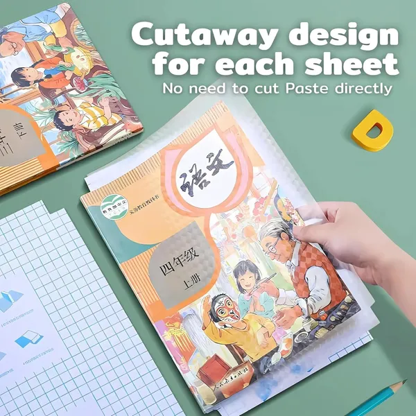 Self_Adhesive_Book_Cover_Set_(30_Pcs)_|_Waterproof_Transparent_Diamond_Pattern_Sheets_For_Books_And_Notebooks_|_3_Size_Pack_(34X25,_43X30,_47X34_Cm)_School_Protective_Covers