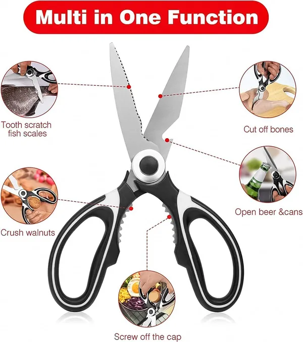 Multi_Purpose_Kitchen_Scissors_Stainless_Steel_Heavy_Duty_Kitchen_Shears_For_Meat_Chicken_Fish_Vegetables_Herbs_Food_Scissor_With_Bottle_Opener_Detachable_Blade_Kitchen_Tool