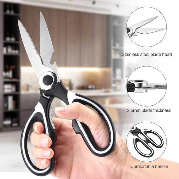 Multi_Purpose_Kitchen_Scissors_Stainless_Steel_Heavy_Duty_Kitchen_Shears_For_Meat_Chicken_Fish_Vegetables_Herbs_Food_Scissor_With_Bottle_Opener_Detachable_Blade_Kitchen_Tool