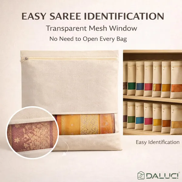 Saree_Covers_for_Storage_Pack_of_12_Big_Size_16×14_Inch_Saree_Bags_with_Zip_Transparent_Mesh_Window_Saree_Organizer_for_Wardrobe_Clothes_Storage_Bags_-_Beige