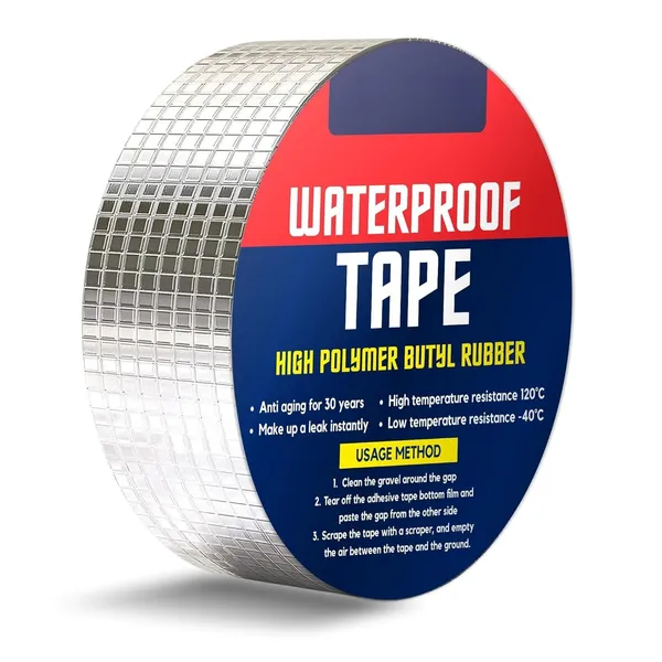 Super_Strong_Adhesive_Waterproof_Permanent_Repair_Aluminum_Butyl_Tape_Rubber_Foil_Suitable_For_Roof_Leak,_Surface_Crack,_Window_Sill_Gap,_Boat_Sealing,_Home_Renovation_5Cm*5M