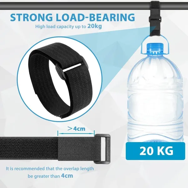 Hook_And_Loop_Straps_With_25_Buckles,_Adjustable_Velcro_Ties_For_Cable_Cord_And_Wire_Organizer,_Multipurpose_Hook_And_Loop_Securing_Fastener_Ties,_Free_Cut_Length,_Reusable_Cinch_Strap(5M_X_1In)