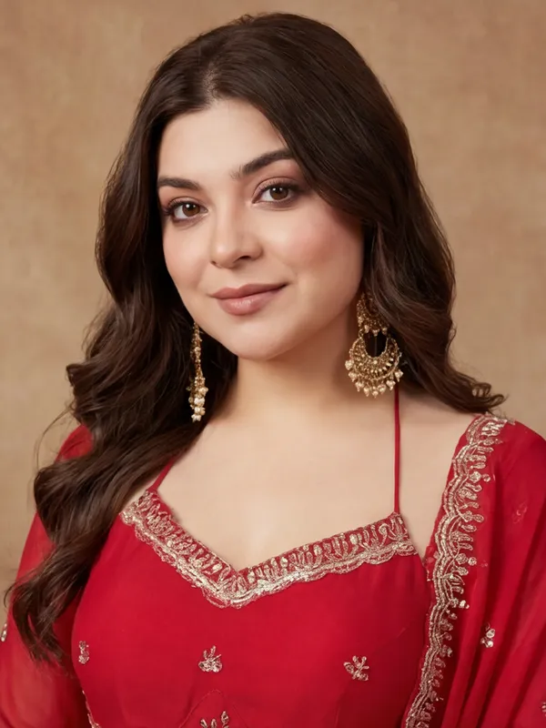 New_Embroidered_Work_&_Printed_Georgette_Kurta_Set