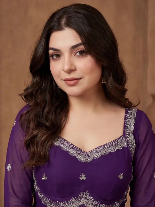 New_Embroidered_Work_&_Printed_Georgette_Kurta_Set