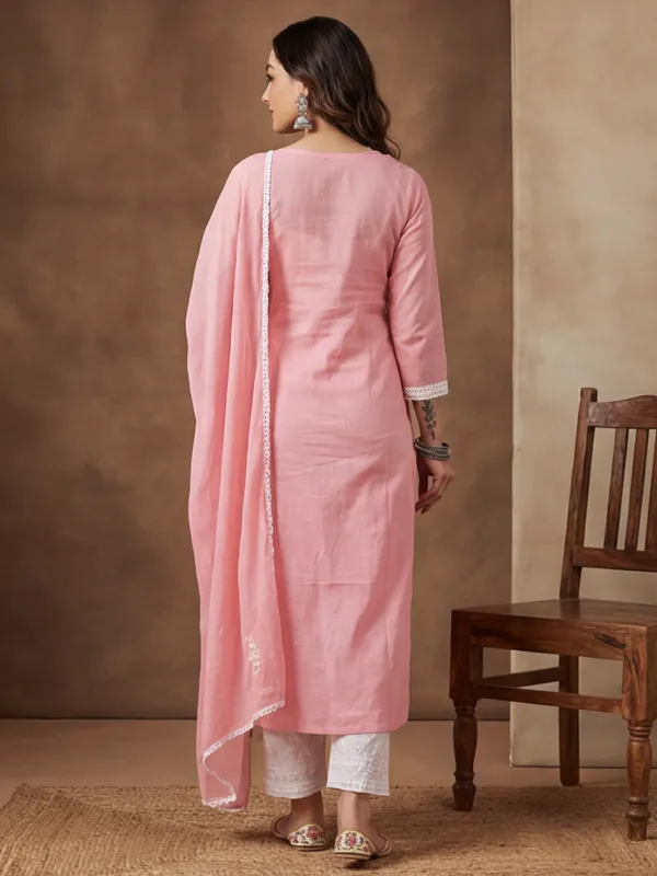 New_Embroidered_Lakhnavi_Work_Cotton_Kurta_Set
