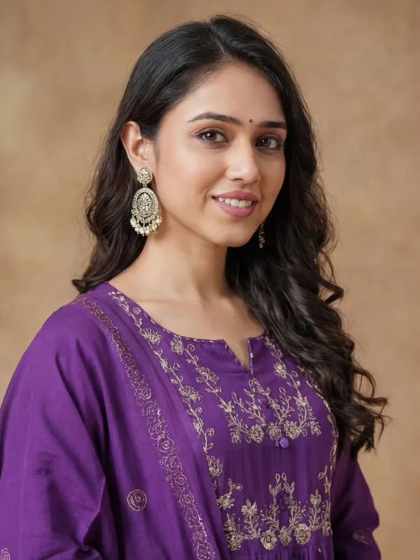 New_Embroidered_Work_&_Printed_Rayon_Kurta_Set