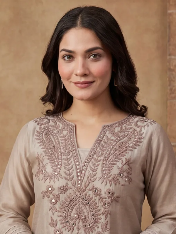 Heavy_Embroidered_Coding_Work_And_Flared_Muslin_Cotton_Kurta_Set